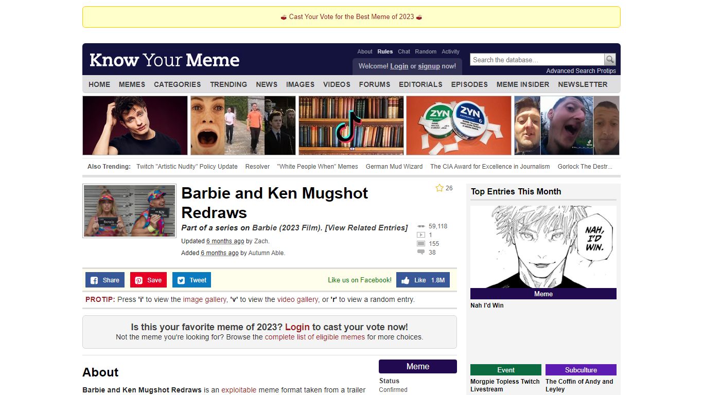 Barbie and Ken Mugshot Redraws | Know Your Meme